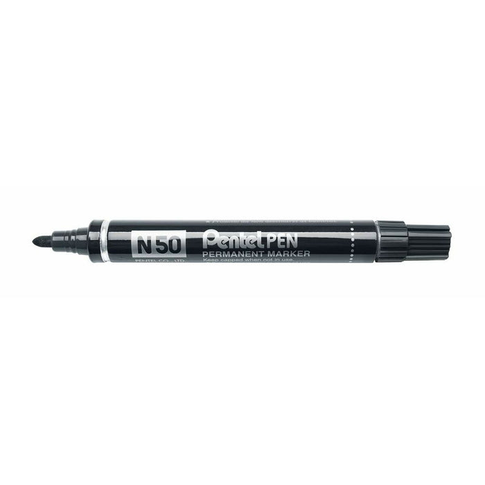 Marker permanent Pentel N50-BE Negru 12 Piese