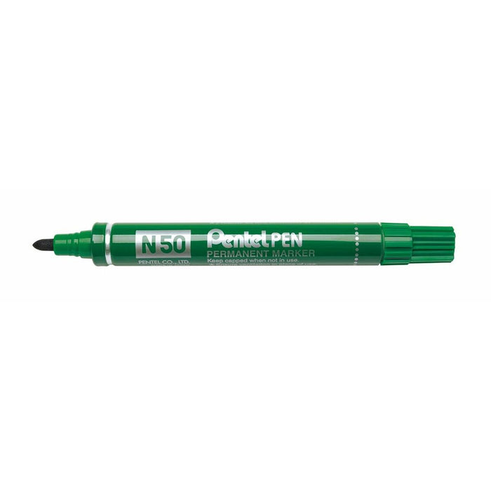 Marker permanent Pentel N50-BE Verde 12 Piese
