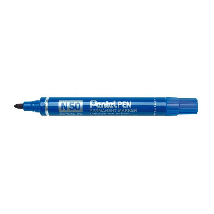 Marker permanent Pentel N50-BE Albastru 12 Piese