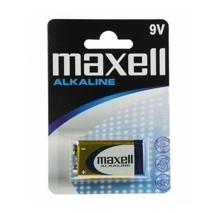 Baterie Alcalină Maxell 9 V 6LR61 (12 Unități)