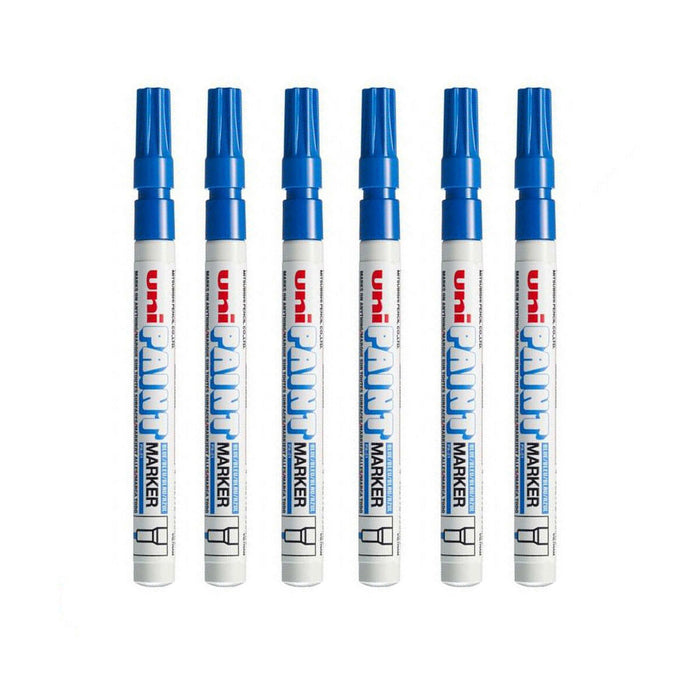 Set de markere Uni-Ball PX-21L 6 Piese Albastru (2 Unități)