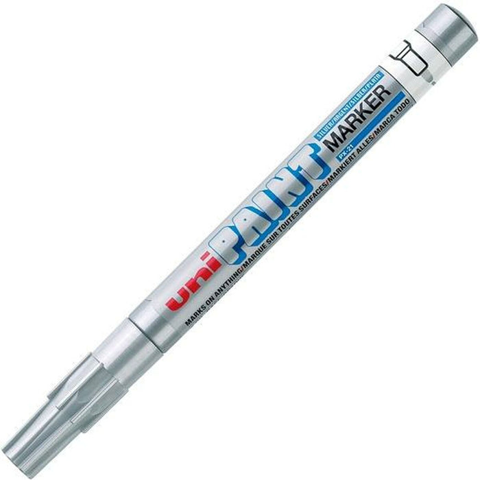 Marker permanent Uni-Ball Paint PX-21L Argintiu 12 Piese