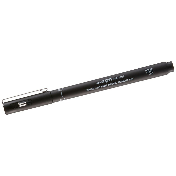 Marker permanent Uni-Ball PIN02-200(S) Negru 12 Piese