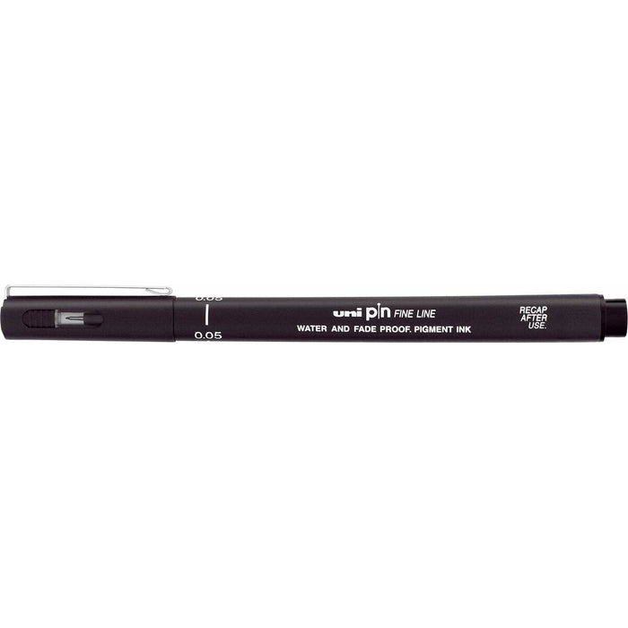 Marker permanent Uni-Ball PIN Fine Line Negru (12 Unități)