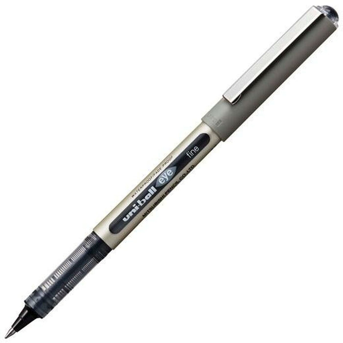 Stilou cu cerneală lichidă Uni-Ball Rollerball Eye Fine UB-157 Negru 0,7 mm (12 Piese)