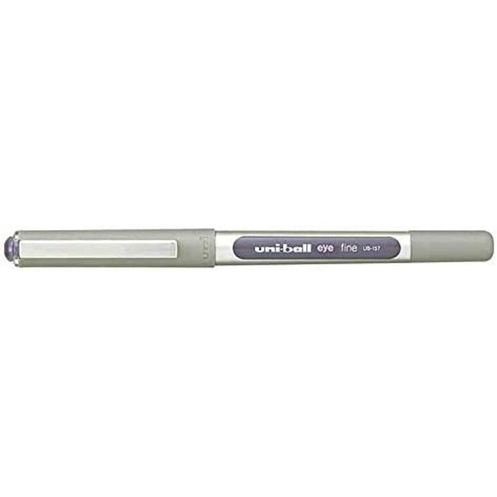 Stilou cu cerneală lichidă Uni-Ball Rollerball Eye Fine UB-157 Violet 0,7 mm (12 Piese)