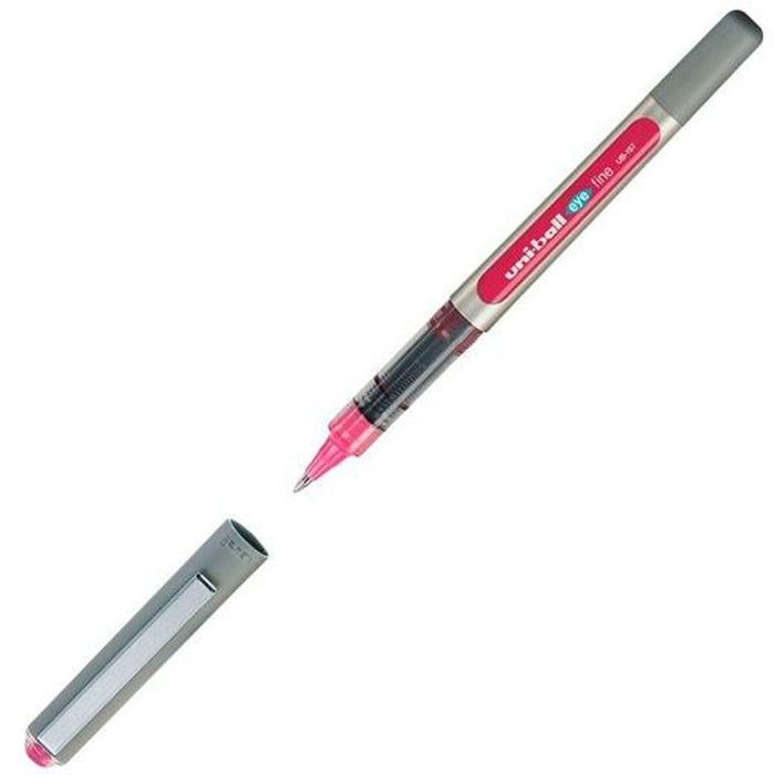 Stilou cu cerneală lichidă Uni-Ball Rollerball Eye Fine UB-157 Roz 0,7 mm (12 Piese)