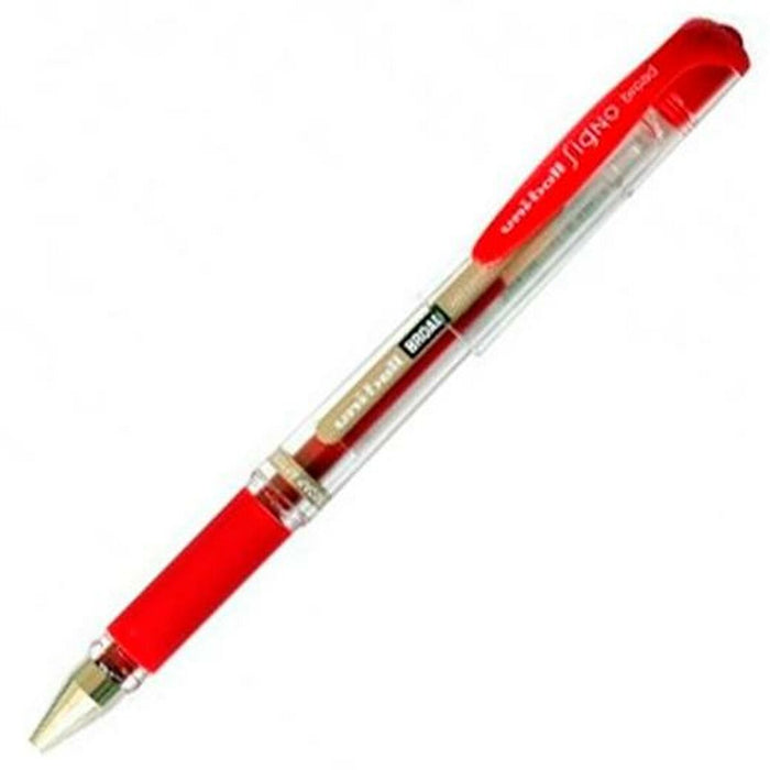 Stilou cu cerneală lichidă Uni-Ball Signo Broad UM-153 W Roșu 0,6 mm (12 Piese)