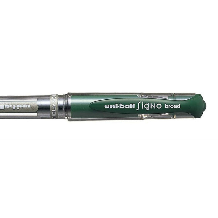 Stilou cu cerneală lichidă Uni-Ball Signo Broad UM-153 W Verde 0,6 mm (12 Piese)