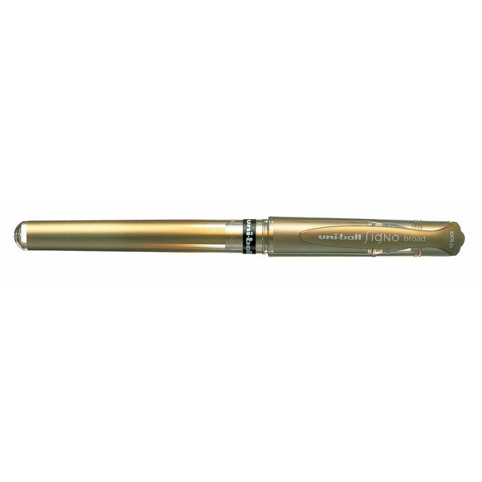 Stilou cu cerneală lichidă Uni-Ball Signo Broad UM-153 W Auriu* 0,6 mm (12 Piese)
