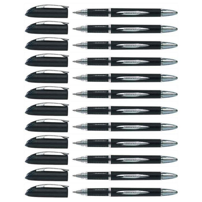 Stilou cu cerneală lichidă Uni-Ball Rollerball Jestsream SX-210 Negru 1 mm (12 Piese)
