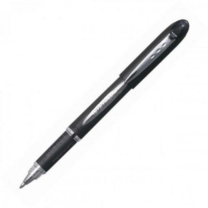 Stilou cu cerneală lichidă Uni-Ball Rollerball Jestsream SX-210 Negru 1 mm (12 Piese)