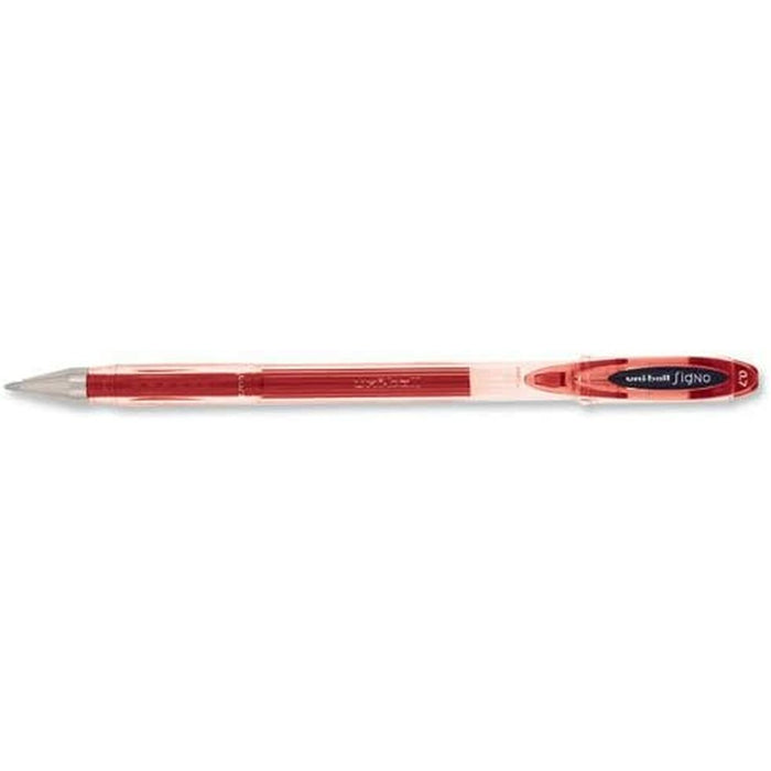 Stilou cu cerneală lichidă Uni-Ball Rollerball Signo Basicos UM-120 Roșu 0,5 mm (12 Piese)