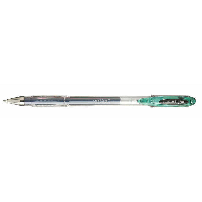 Stilou cu cerneală lichidă Uni-Ball Rollerball Signo Basicos UM-120 Verde 0,5 mm (12 Piese)