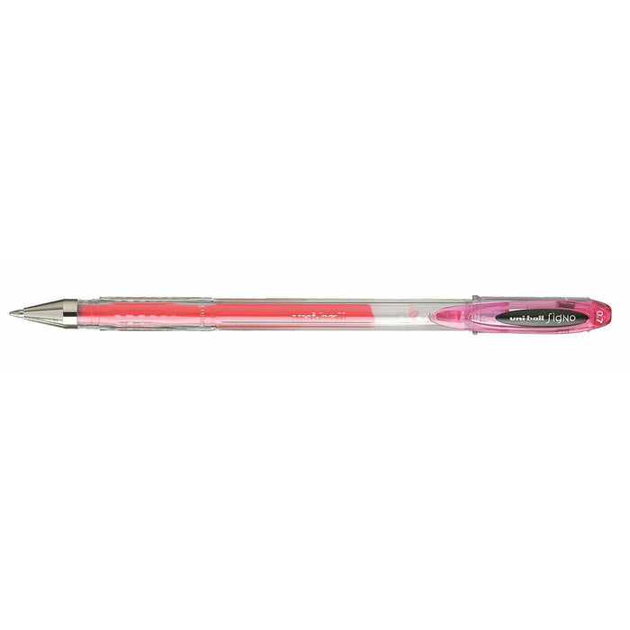 Stilou cu cerneală lichidă Uni-Ball Signo UM-120 0,7 mm Roz (12 Piese)