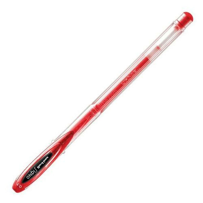 Stilou cu cerneală lichidă Uni-Ball Rollerball Signo Angelic Colour UM-120AC Roșu 0,45 mm (12 Piese)