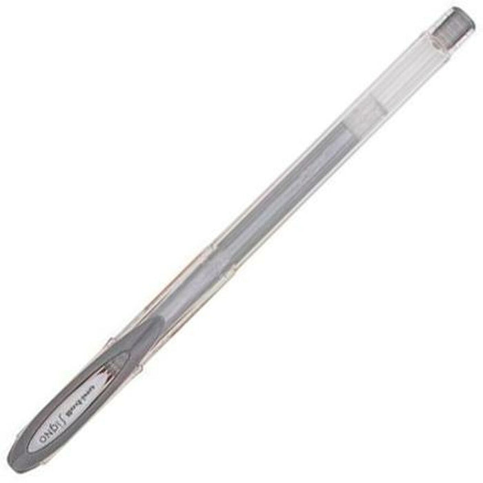 Stilou cu cerneală lichidă Uni-Ball Rollerball Signo Noble Argintiu Metalizat 0,5 mm (12 Piese)