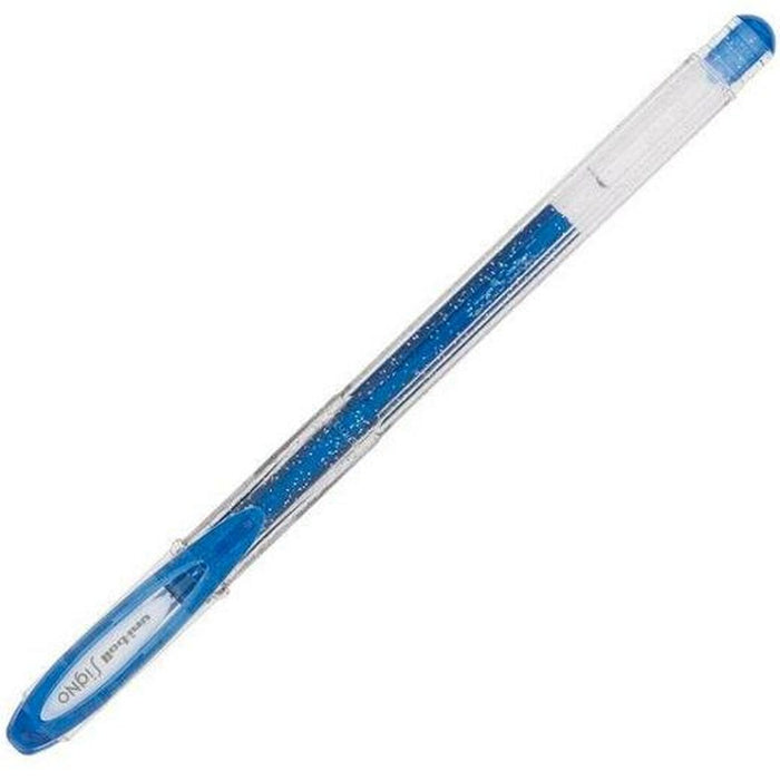 Stilou cu cerneală lichidă Uni-Ball Sparkling UM-120SP Albastru 0,5 mm (12 Piese)