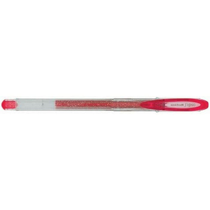 Stilou cu cerneală lichidă Uni-Ball Sparkling UM-120SP Roșu 0,5 mm (12 Piese)