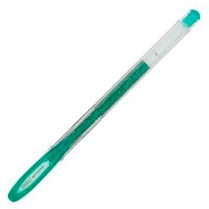 Stilou cu cerneală lichidă Uni-Ball Sparkling UM-120SP Verde 0,5 mm (12 Piese)