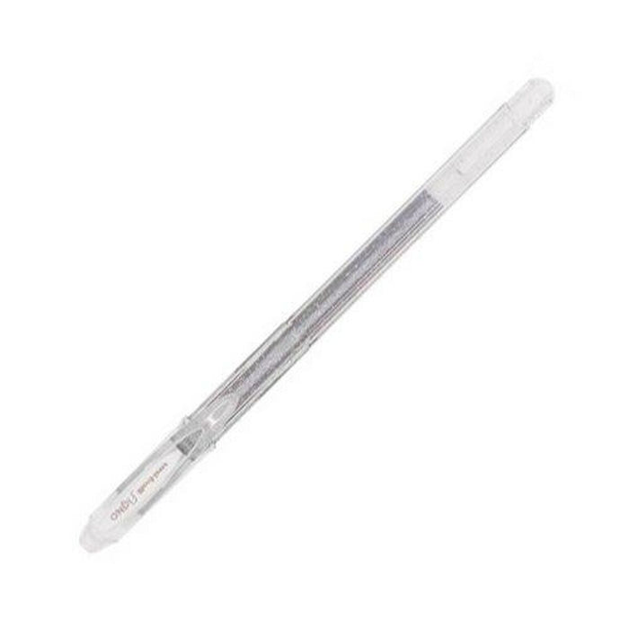 Stilou cu cerneală lichidă Uni-Ball Sparkling UM-120SP Argintiu 0,5 mm (12 Piese)