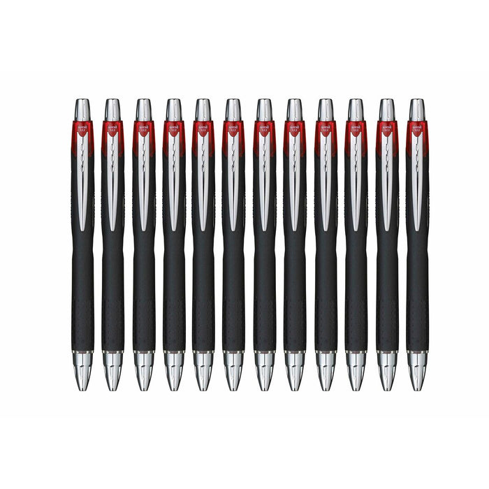 Stilou cu cerneală lichidă Uni-Ball Rollerball Jetstream SXN-210 Roșu 1 mm (12 Piese)