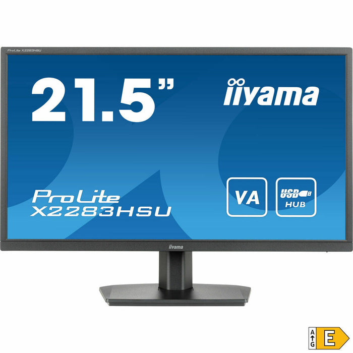 Monitor Iiyama X2283HSU-B1 LED VA LCD Flicker free 75 Hz 50-60  Hz