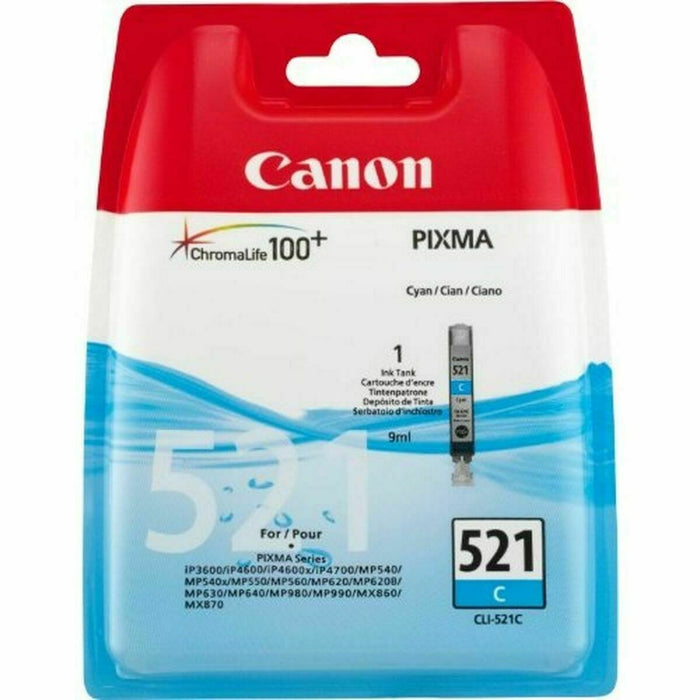Cartuș cu Cerneală Originală Canon CLI-521 Cyan Da