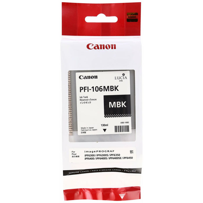 Cartuș cu Cerneală Originală Canon PFI-106 MBK Negru