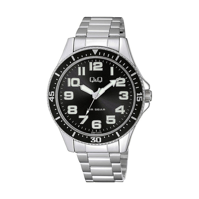 Ceas Bărbați Q&Q QB64J225Y Negru (Ø 45 mm)