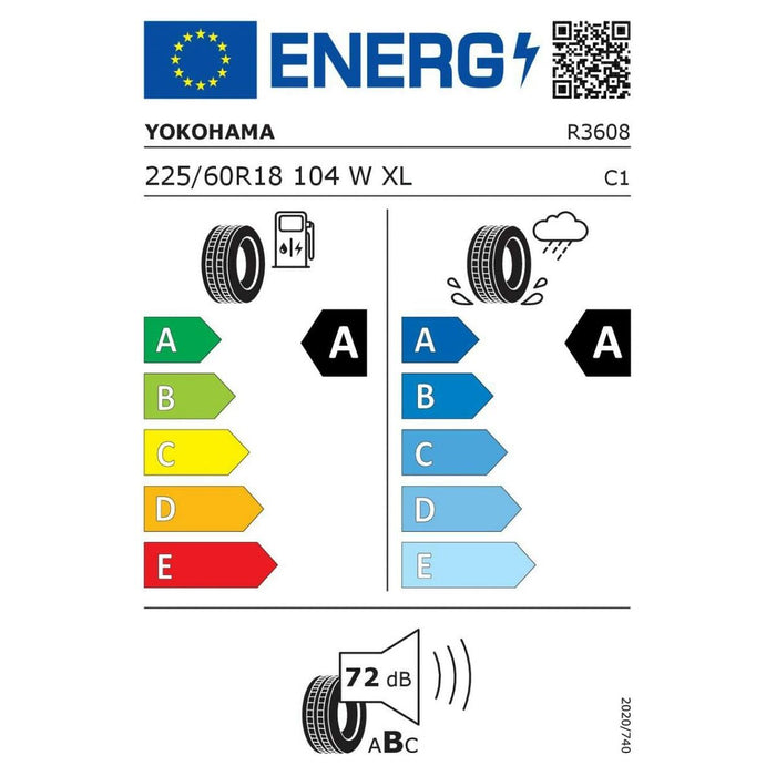 Anvelopa ATV Yokohama V107D ADVAN SPORT 225/60WR18