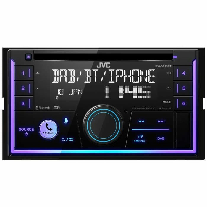 Radio CD pentru Mașini JVC KD-X482DBT Negru