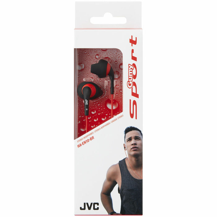Căști sportive JVC HA-EN10-BR-E Negru Roșu Roșu/Negru