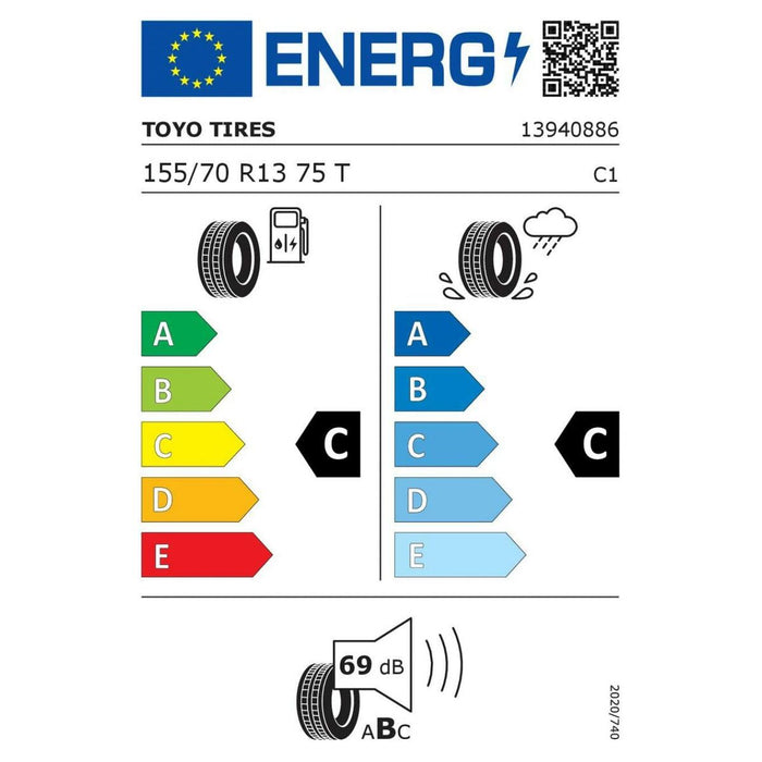 Anvelopă auto Toyo Tires NANOENERGY 3 155/70TR13