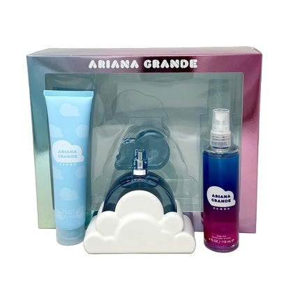 Set Parfum Ariana Grande Cloud, 3.4oz EDP Spray + Body Mist + Body Souffle, Ambalaj Cadou