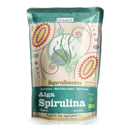 Supliment alimentar Drasanvi Spirulina Algae Organic Doypack 150g