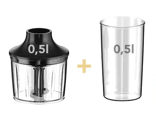 Blender vertical Cecotec EVVO Tasty Mix, 1000 W, 15.000 rpm, recipiente de 0,5 l