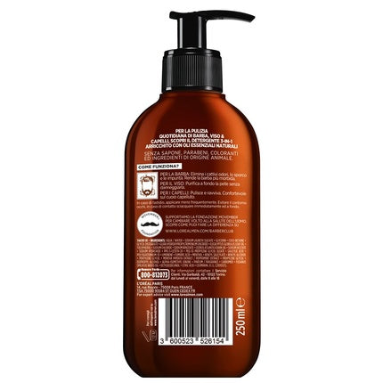 Gel de curățare L'Oréal Paris Men Expert Barber Club 3 în 1