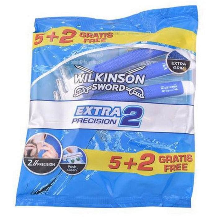 Lame de Ras de Unică Folosință Extra2 Precision Wilkinson Sword (7 uds)