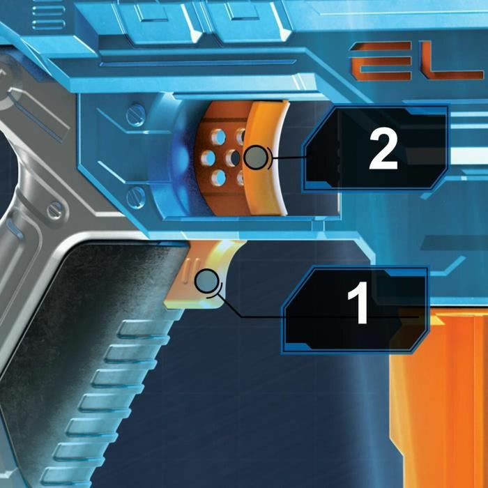 Pistol cu Săgeți Nerf Turbine CS-18 Elite 2.0 Nerf