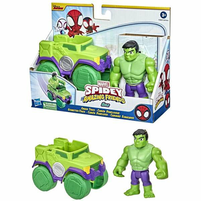 Playset Spidey Hulk Figură Camion Plastic