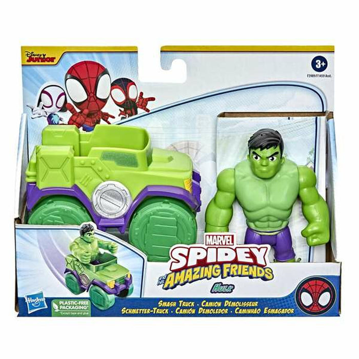 Playset Spidey Hulk Figură Camion Plastic