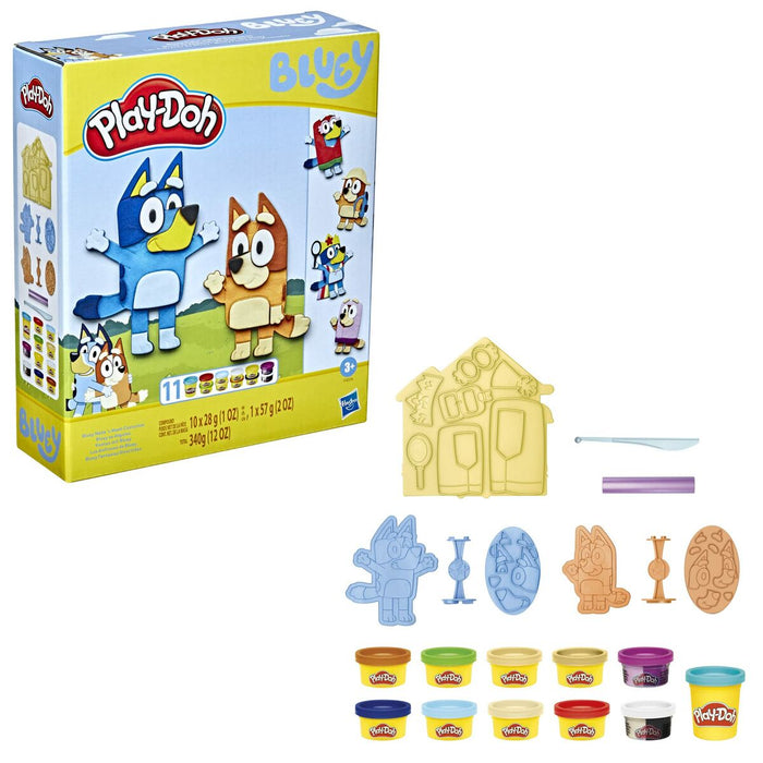 Joc de Plastilină Hasbro Bluey 11 culori Multicolor