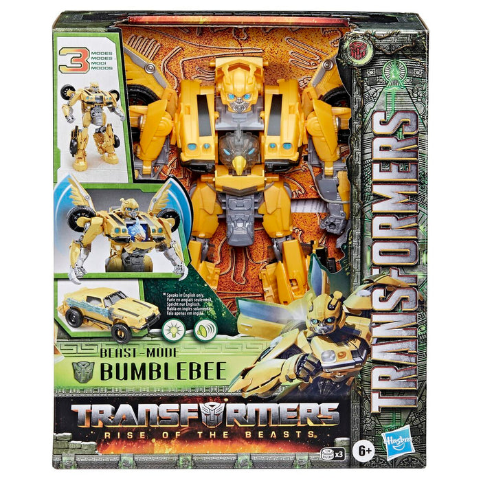 Super Robot Transformabil Transformers Beast Mode Bumblebee 28 cm Lumini Sunet Accesorii