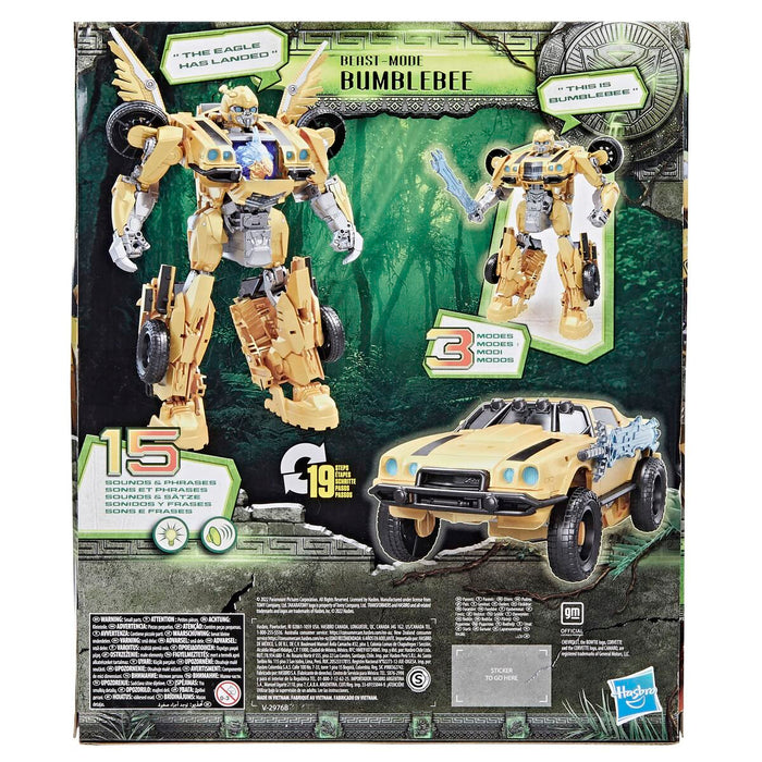 Super Robot Transformabil Transformers Beast Mode Bumblebee 28 cm Lumini Sunet Accesorii