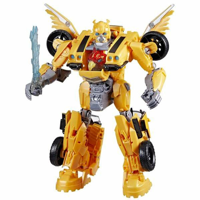 Super Robot Transformabil Transformers Beast Mode Bumblebee 28 cm Lumini Sunet Accesorii