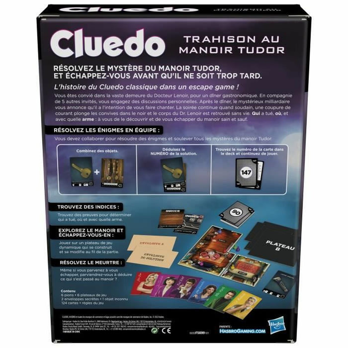 Joc de Masă Hasbro Cluedo Betrayal at the Tudor Manor (FR)