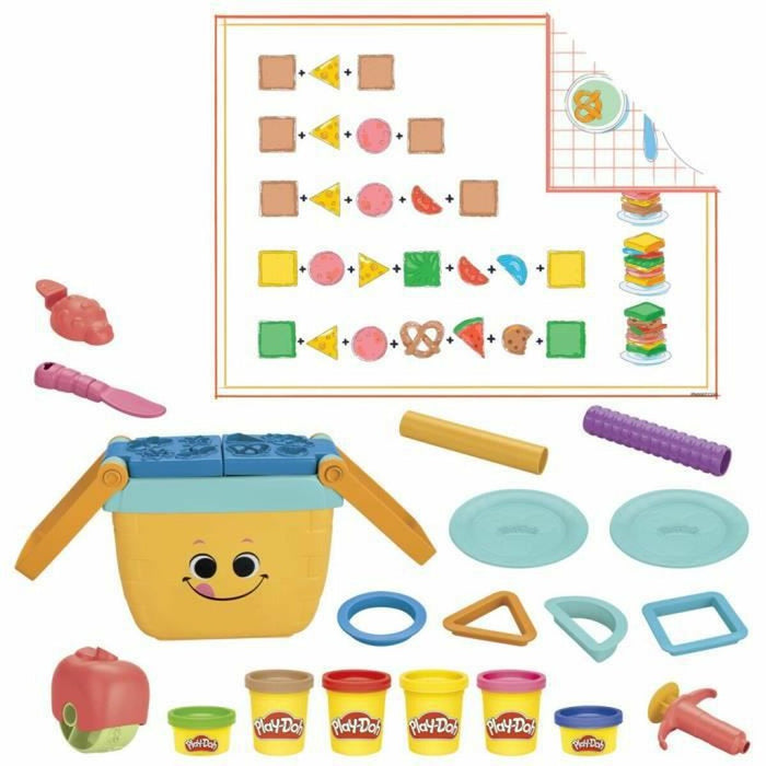 Joc de Plastilină Play-Doh PICNIC SHAPES STARTER SET Multicolor