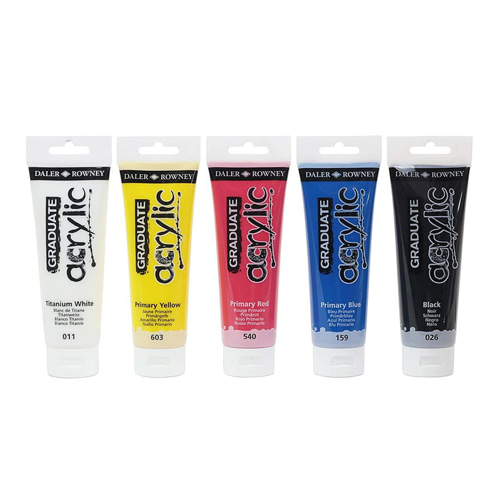 Vopsea acrilică Daler Rowney Multicolor 5 Piese 120 ml