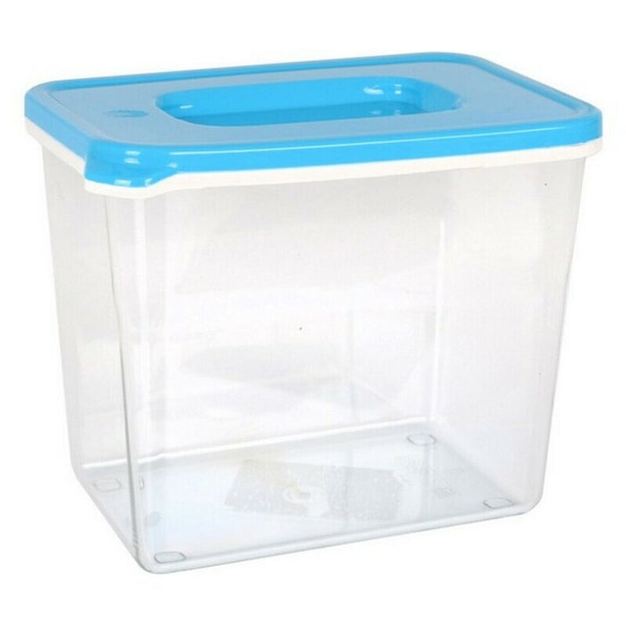 Cutie de prânz dreptunghiulară cu capac White & Blue Înalt/ridicat